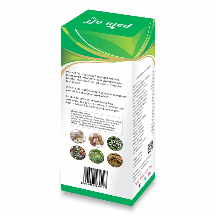 Jain Pain Off Oil | Natural Ayurvedic Joint & Muscle Massage Oil | Herbal Relief for Stiffness and Sprains-4