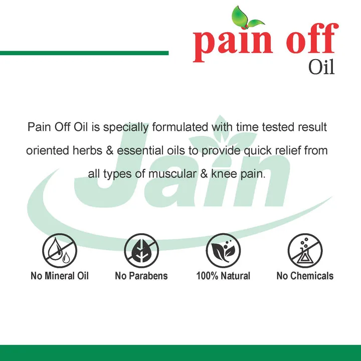 Jain Pain Off Oil | Natural Ayurvedic Joint & Muscle Massage Oil | Herbal Relief for Stiffness and Sprains-6