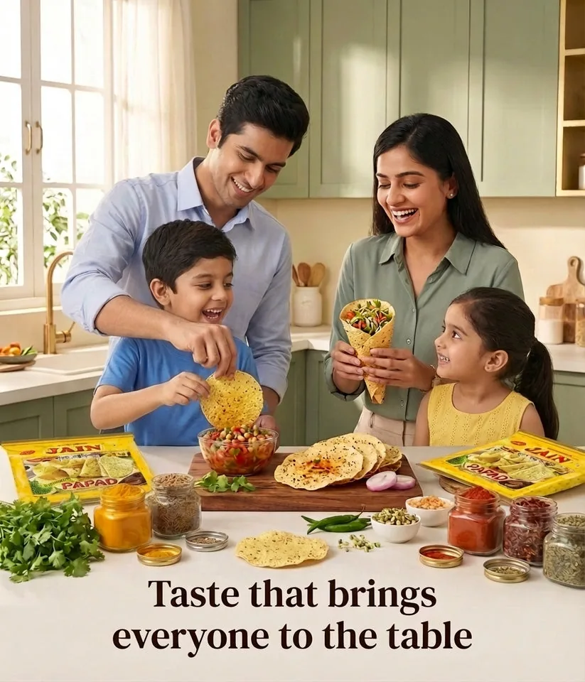 Jain Papad Strong Masala (Full Size)-Pack of 2-3