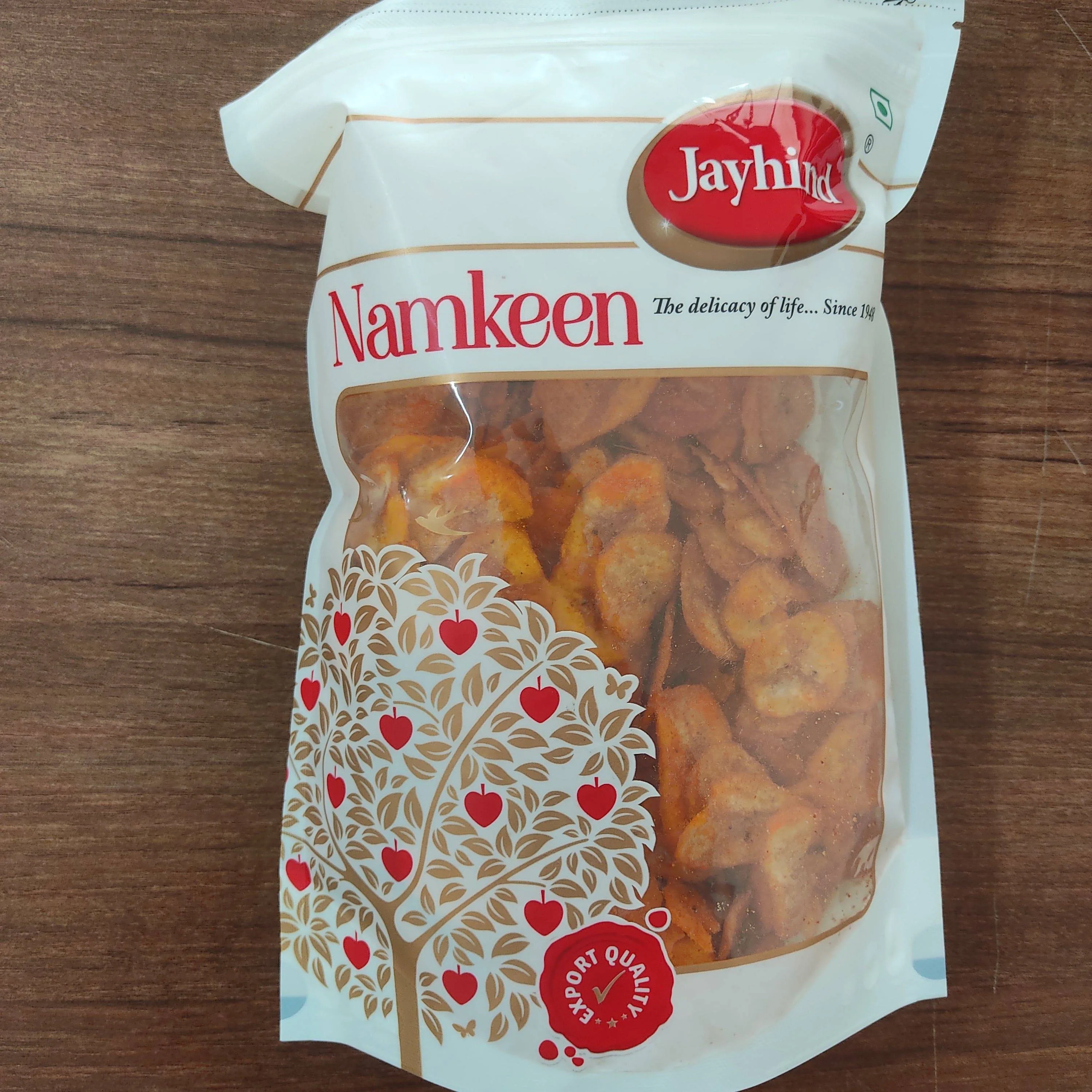 Jayhind Sweets Banana Tikhi Wafer | Spicy Banana Chips | Authentic Gujarati Namkeen-1