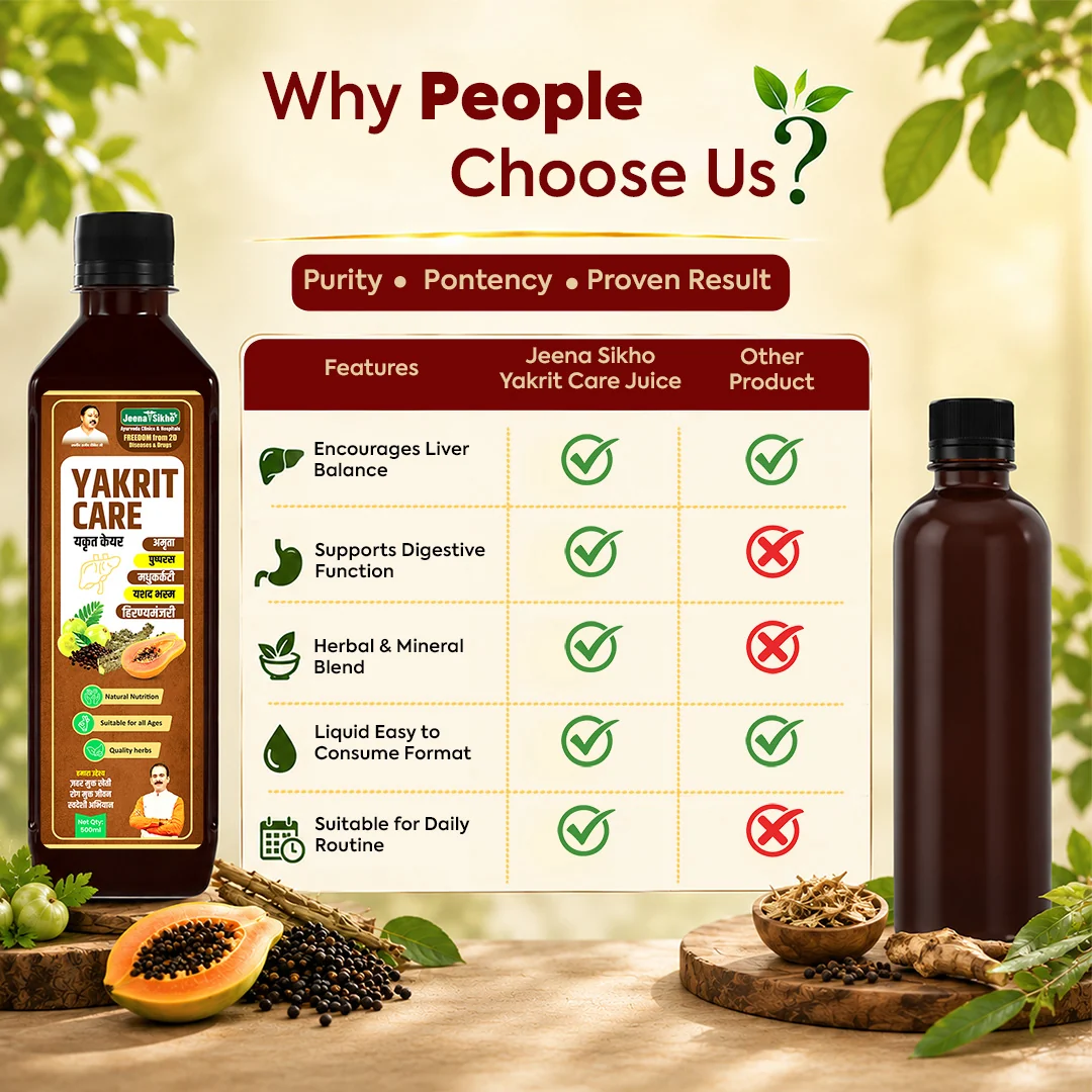 Jeena Sikho Yakrit Care Juice | Ayurvedic Liver Support | Natural Detox and Digestion Ras-3