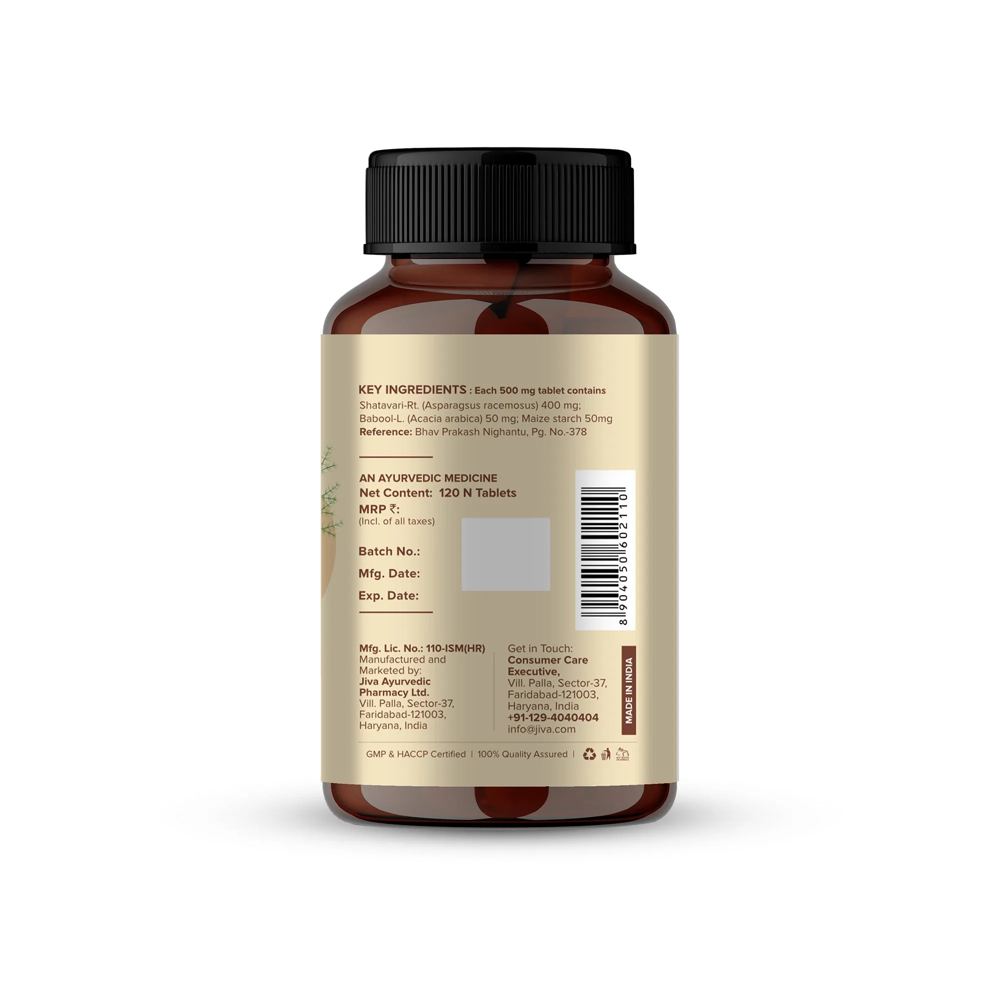 Jiva Ayurveda Shatavari Tablets | Natural Rejuvenating Tonic | Female Reproductive Health Support-3