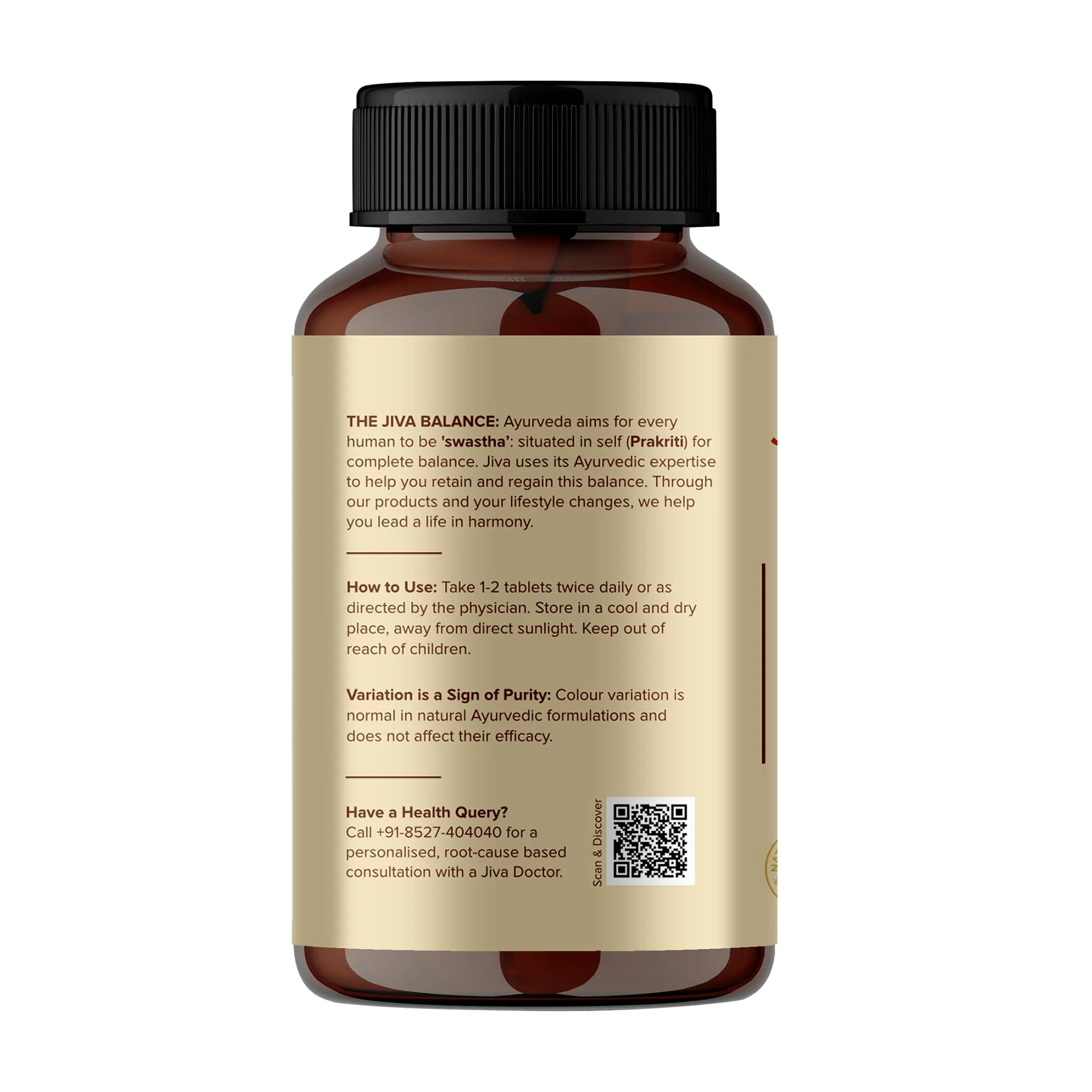 Jiva Ayurveda Stress-Free Tablets | Natural Herbal Formula | Calm Mind & Sleep Support-2