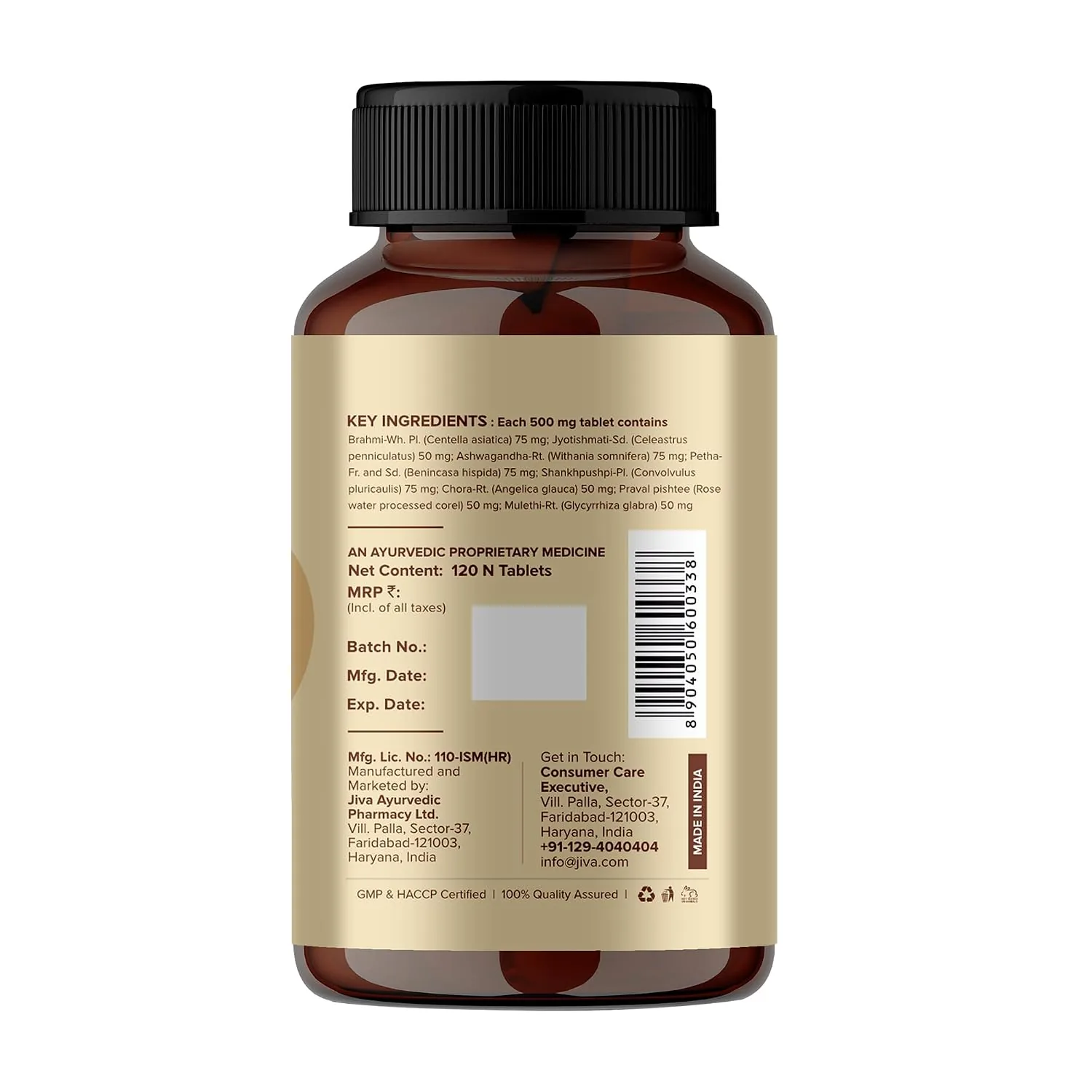 Jiva Ayurveda Stress-Free Tablets | Natural Herbal Formula | Calm Mind & Sleep Support-3