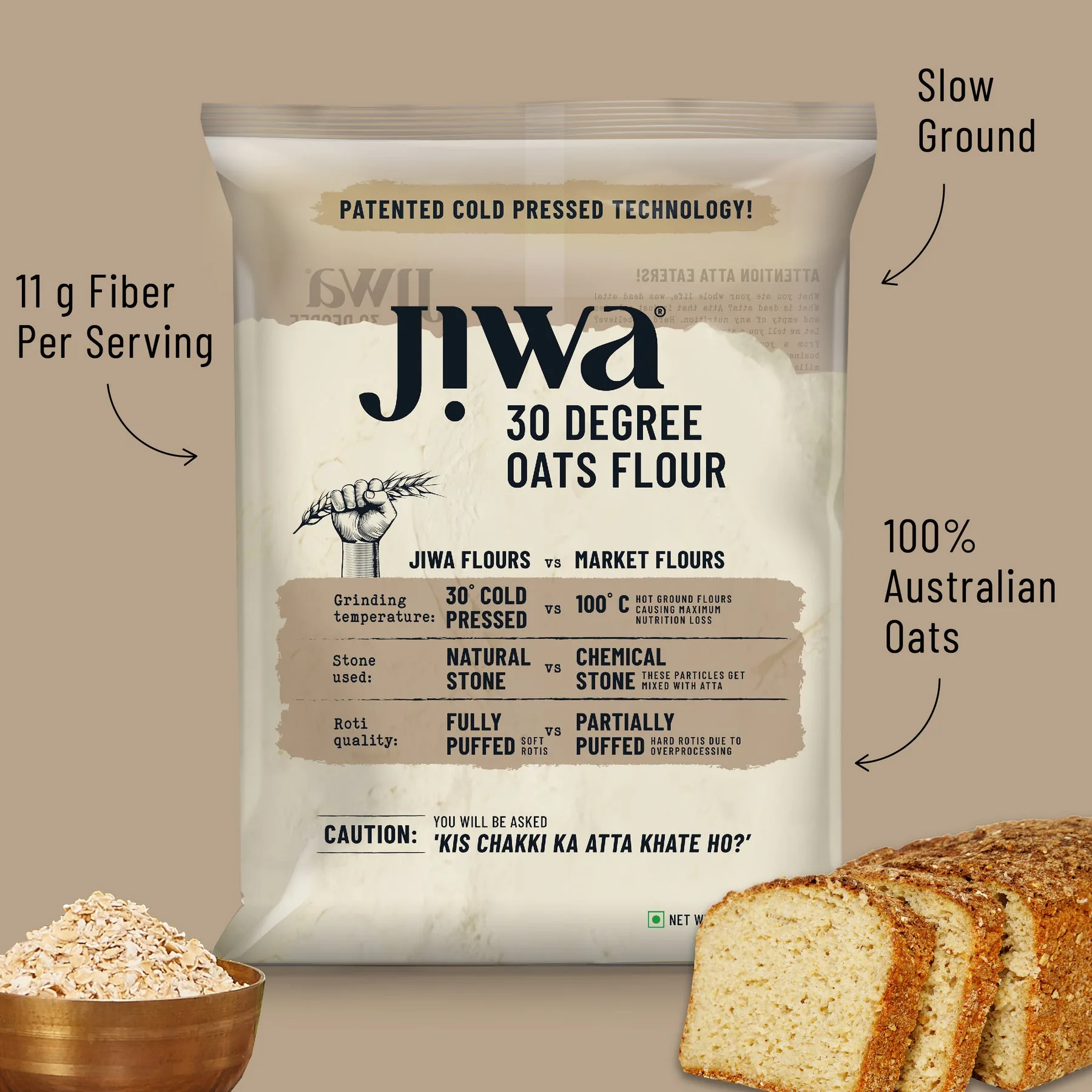 Jiwa oats flour - 2