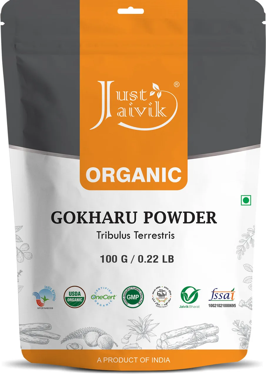 Just Jaivik Organic Gokharu Powder