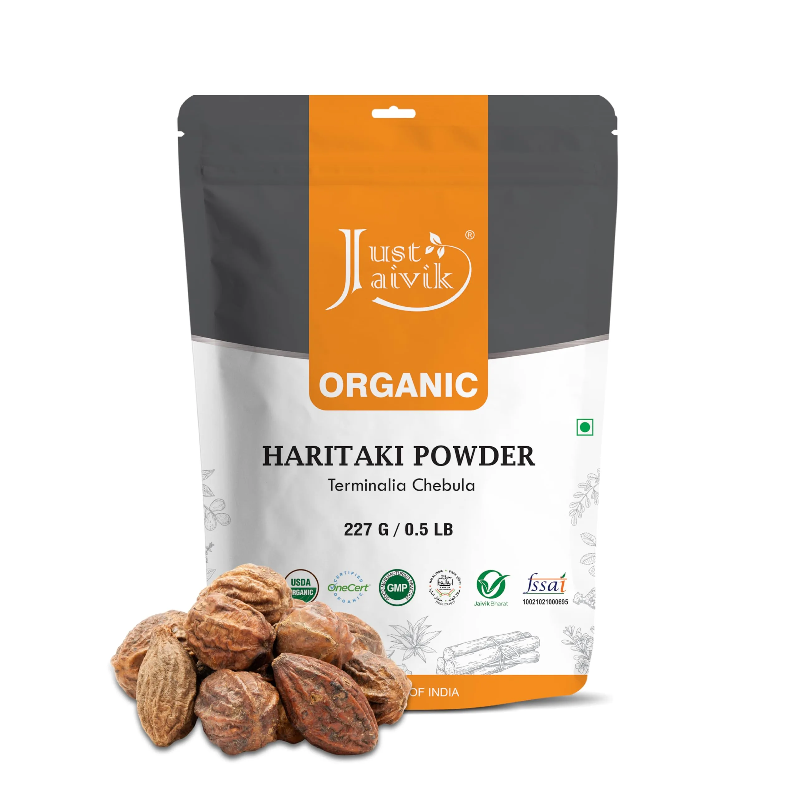 Just Jaivik Organic Haritaki Powder