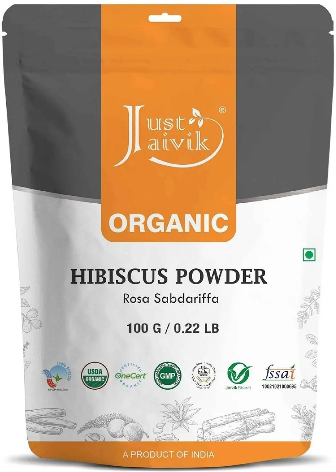 Just Jaivik Organic Hibiscus Powder