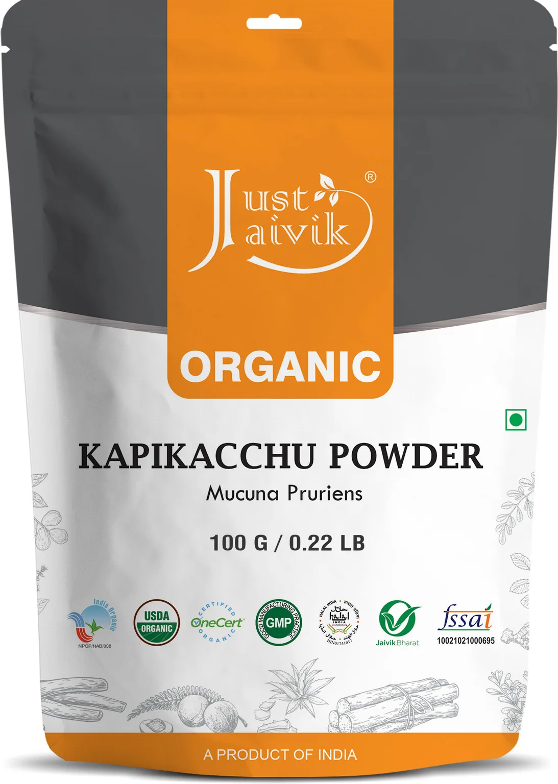 Just Jaivik Organic Kapikachu Powder