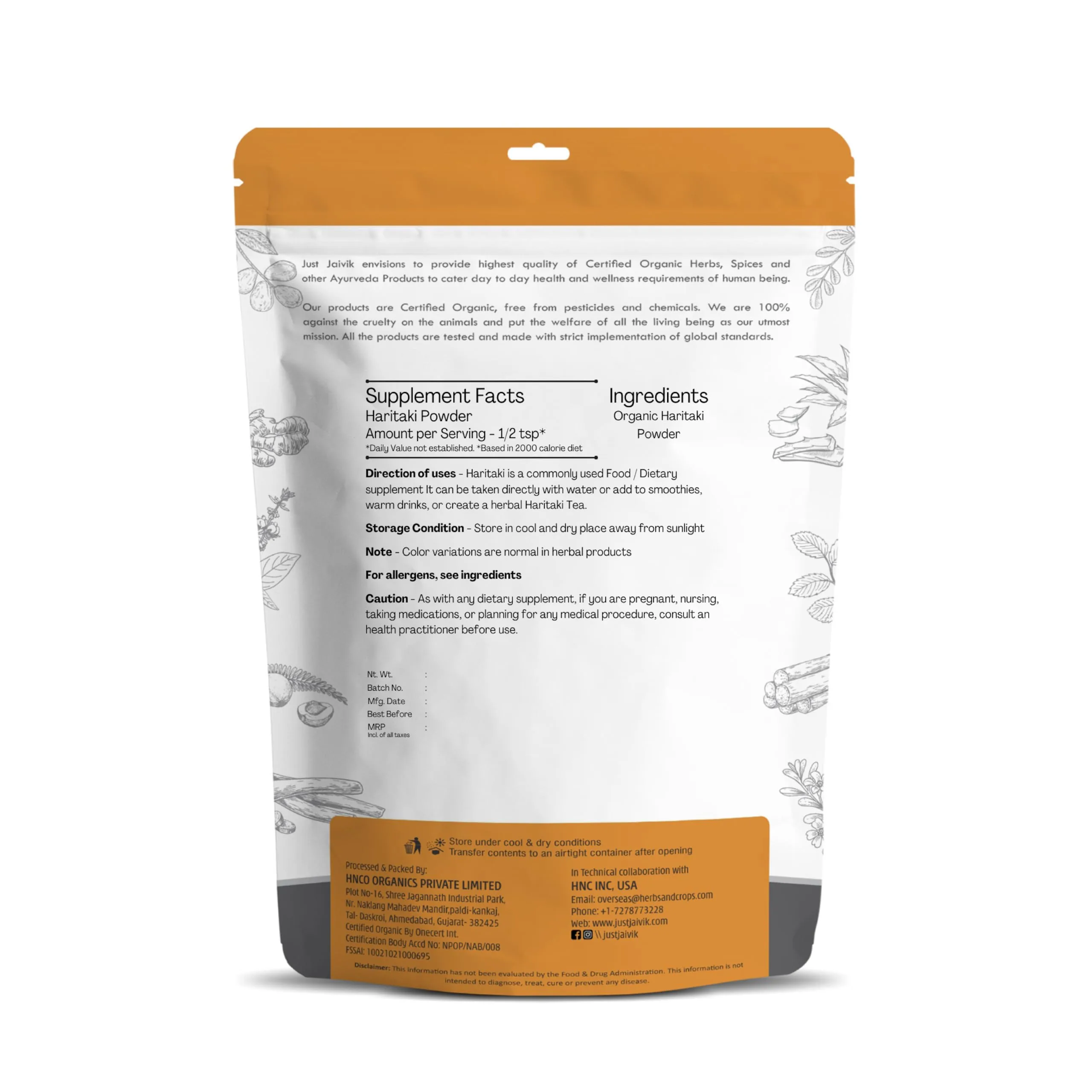 Just Jaivik Organic Kapikachu Powder | Pure Mucuna Pruriens Seed | Natural Vitality and Mood Support-2