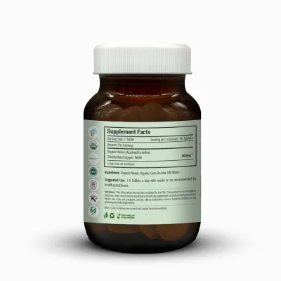 Just Jaivik Organic Neem Tablets | Natural Ayurvedic Detoxifier | Skin and Blood Purifier Support-2