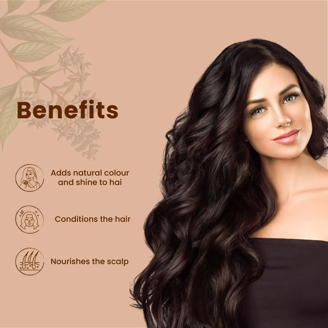 Just Jaivik Organic Neutral Henna Powder | Chemical-Free Cassia Obovata | Natural Hair Conditioner & Scalp Cleanser-3