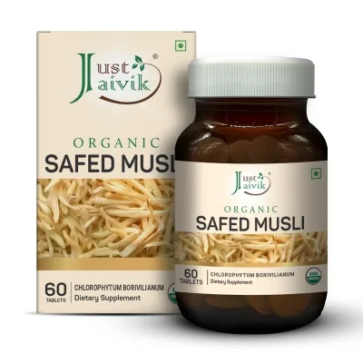 Just Jaivik Organic Safed Musli Tablets