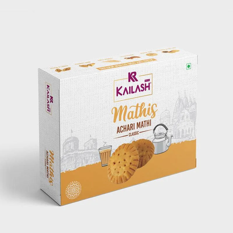 Kailash Sweets & Snacks Achari Mathi | Crispy Tangy Namkeen | Authentic Surti Farsan 500 gm
