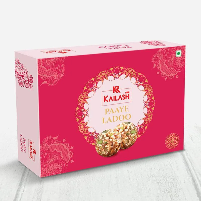 Kailash Sweets & Snacks Paaye Ladoo | Traditional Surat Sweets | Authentic Ghee & Nut Mithai 500 gm