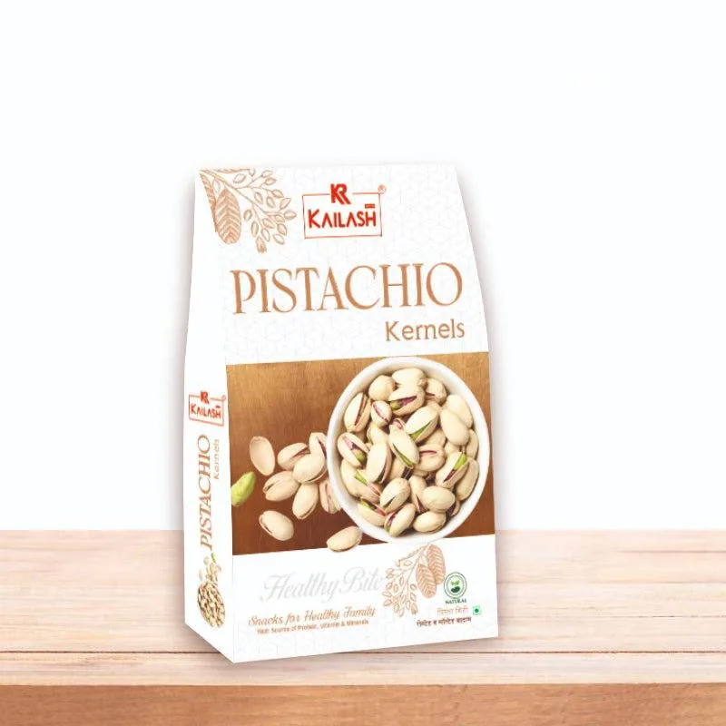 Kailash Sweets & Snacks Pistachio Kernels | Premium Dry Fruits | Raw Shelled Pistachios 250 gms