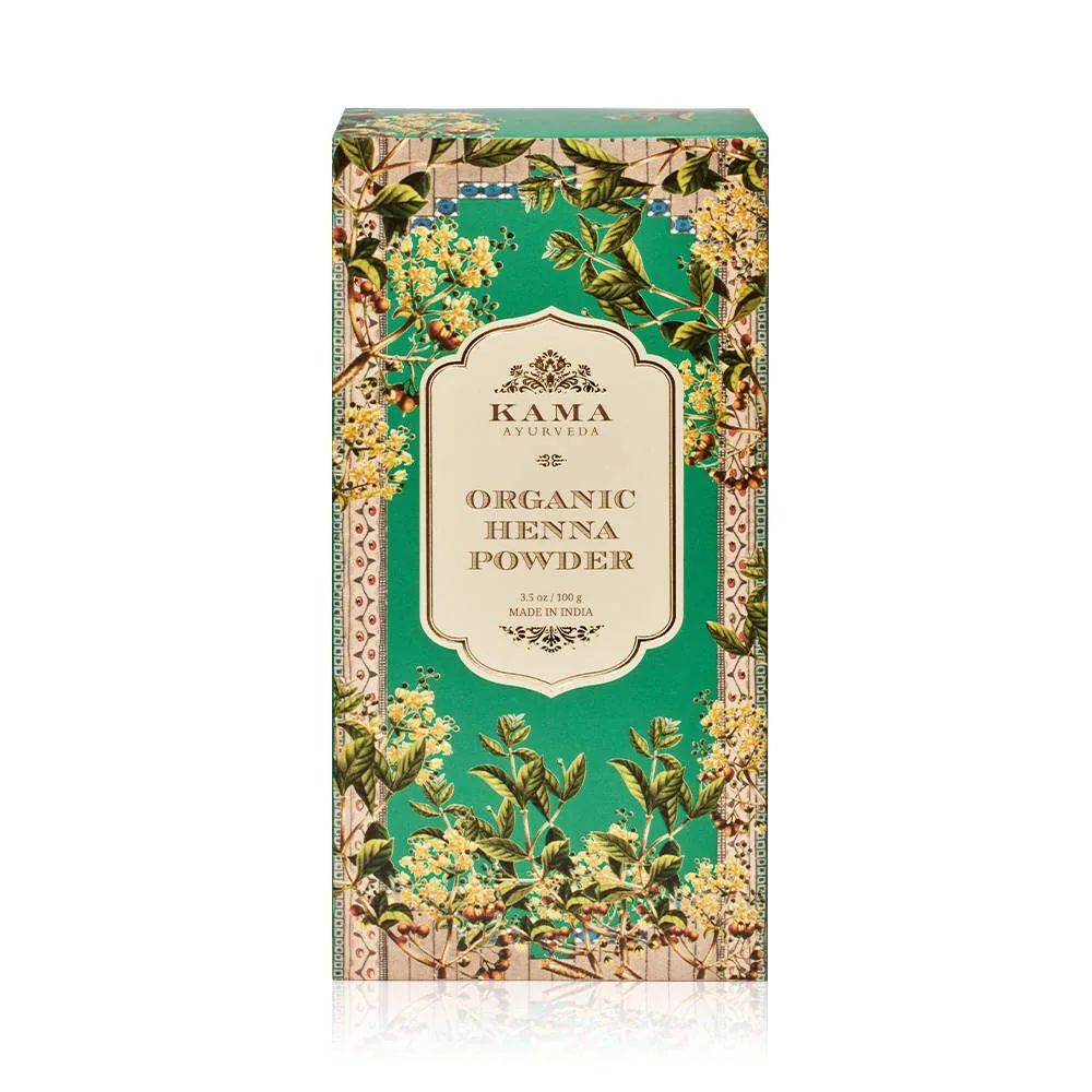 Kama Ayurveda Organic Henna Powder | Natural Hair Color and Conditioner | Pure Lawsonia Inermis
