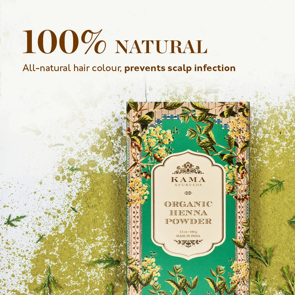 Kama Ayurveda Organic Henna Powder | Natural Hair Color and Conditioner | Pure Lawsonia Inermis-3