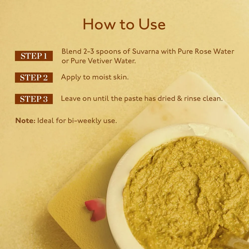 Kama Ayurveda Suvarna Haldi Chandan Brightening Face Pack | Natural Skin Illuminating Powder | Clarifying Turmeric and Sandalwood Treatment-3