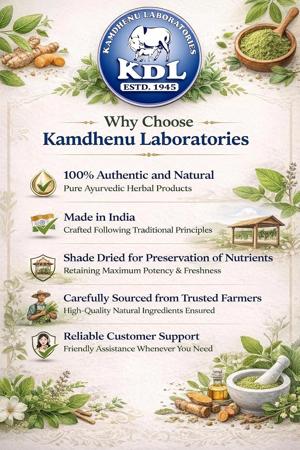 Kamdhenu Natural Babool Phali Powder | Pure Acacia Arabica | Traditional Joint & Oral Care-1