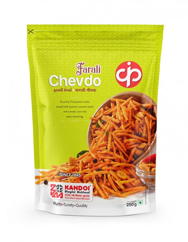 Kandoi Bhogilal Mulchand Farali Chevdo | Crispy Potato Snack | Authentic Fasting Mix 250 gm
