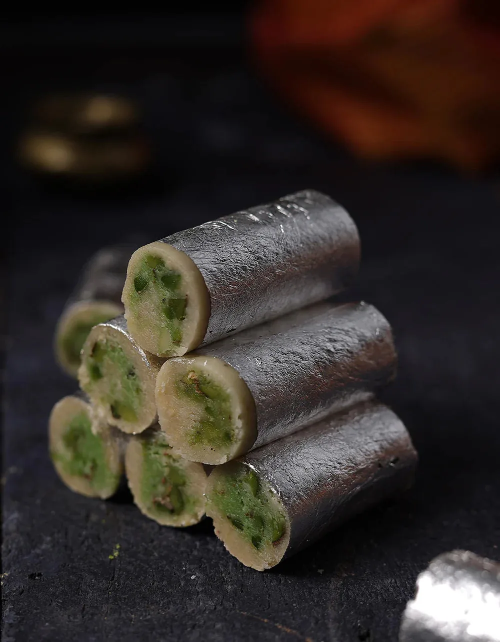 Kandoi Bhogilal Mulchand Kaju Pista Roll | Traditional Cashew Pistachio Sweet | Authentic Indian Mithai