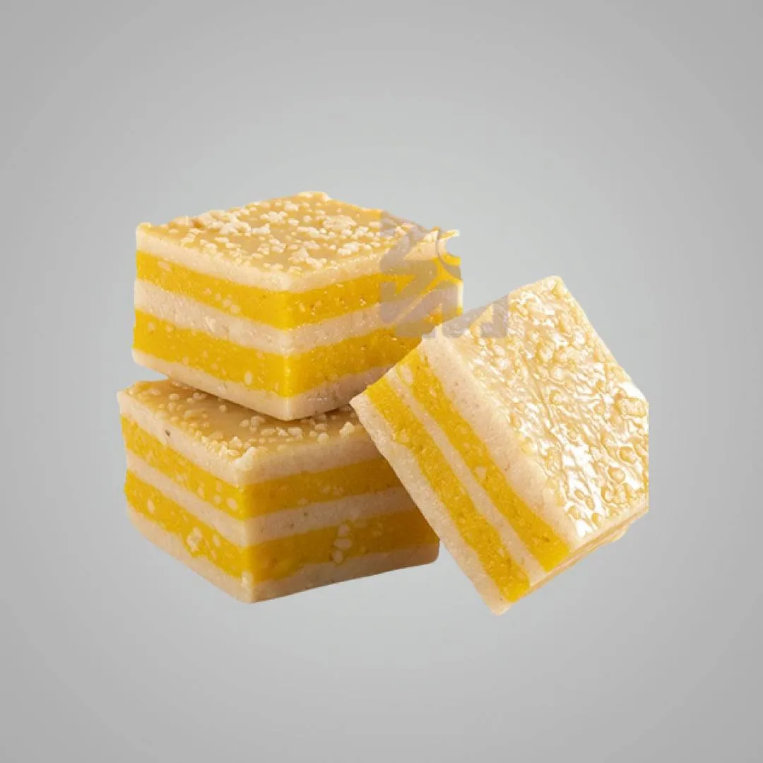Kandoi Bhogilal Mulchand Orange Layer Delight | Gujarati Layered Mithai | Citrus & Nutty Sweet 500 gm