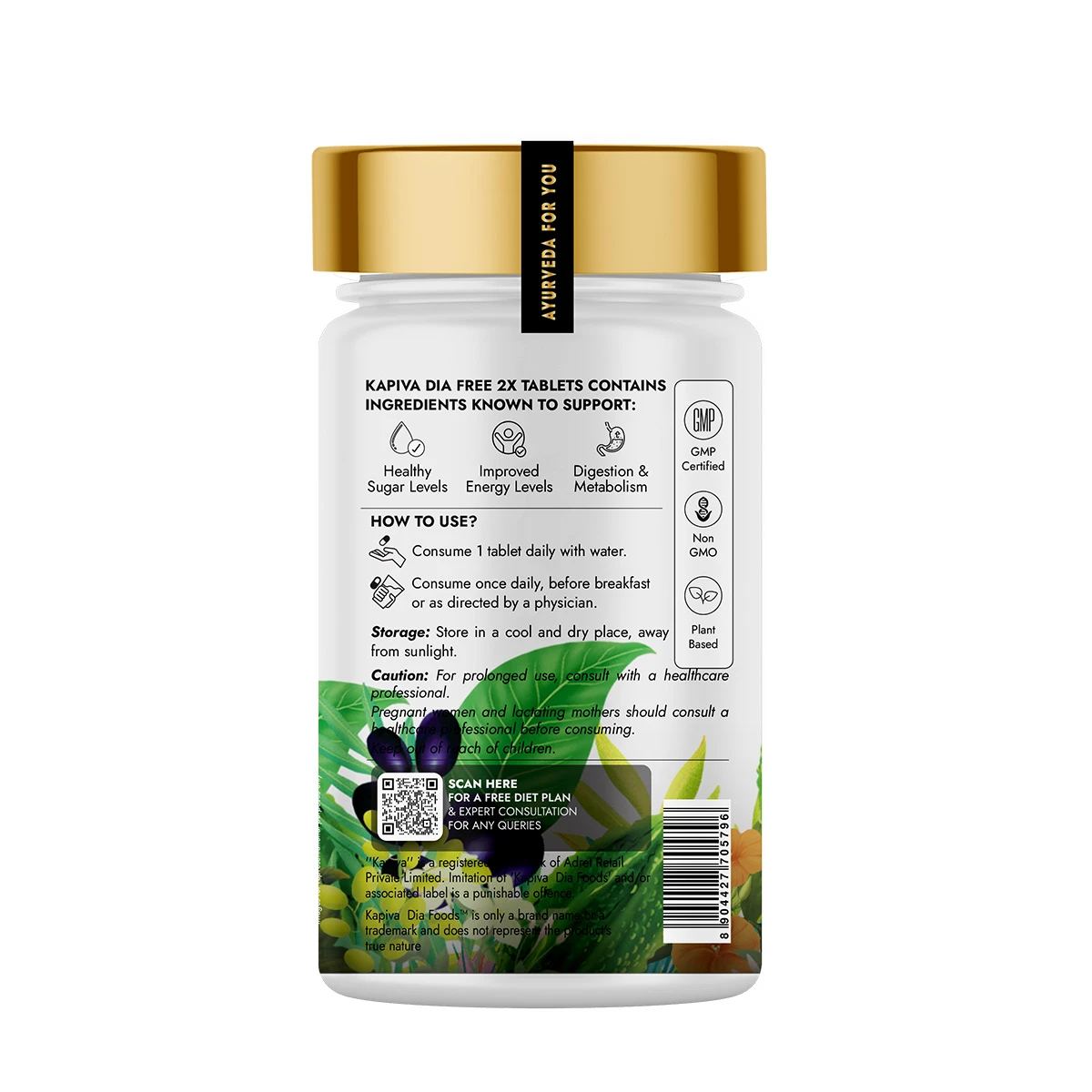 Kapiva Ayurveda Dia Free Capsules | Natural Blood Sugar Support | Herbal Metabolic Care-6