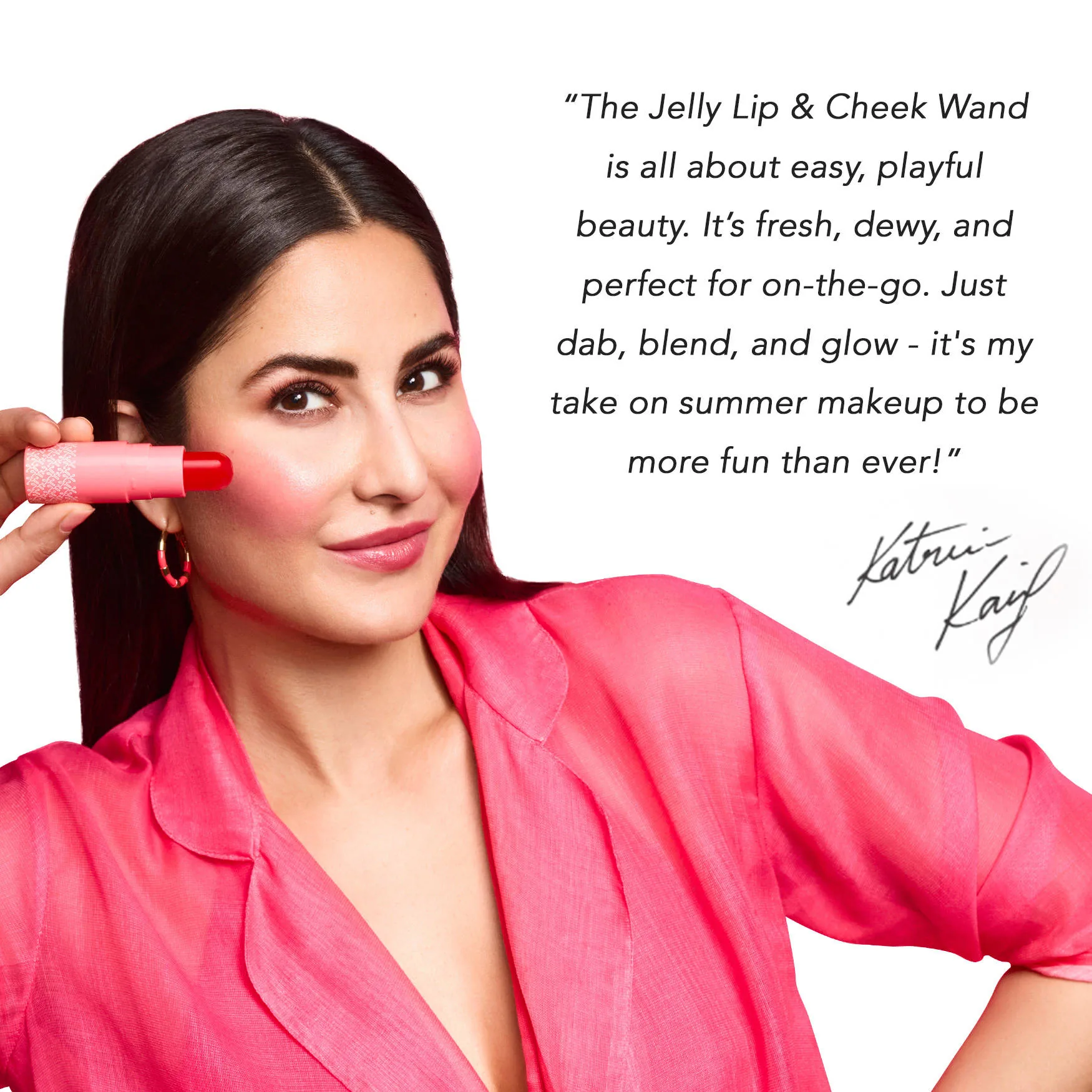 Kay Beauty Jelly Blush Wand | Lip & Cheek Tint | Dewy Buildable Formula-6