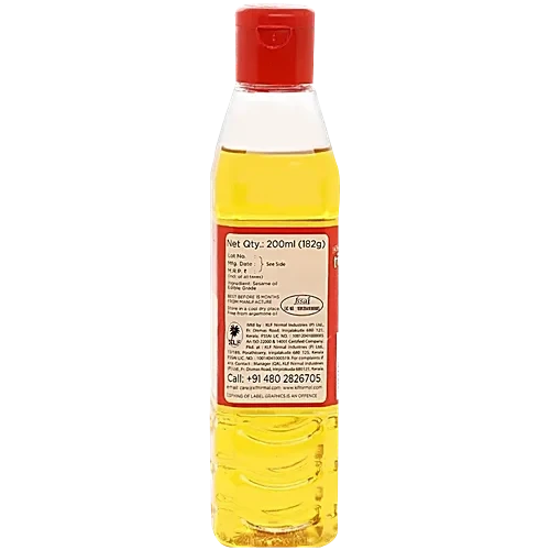 KLF Gingelly Oil - Tilnad 100% Pure Back Side Package - 200 ml