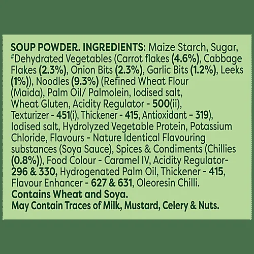 Knorr Chinese Hot & Sour Veg Soup Ingredients