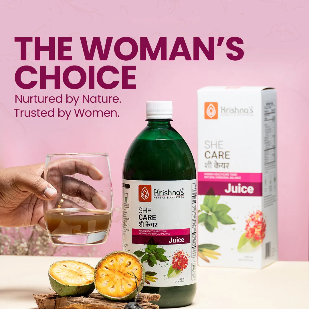 Krishna's Herbal & Ayurveda She Care Juice | Ayurvedic Women's Wellness Tonic | Hormonal Balance & Cycle Support-8
