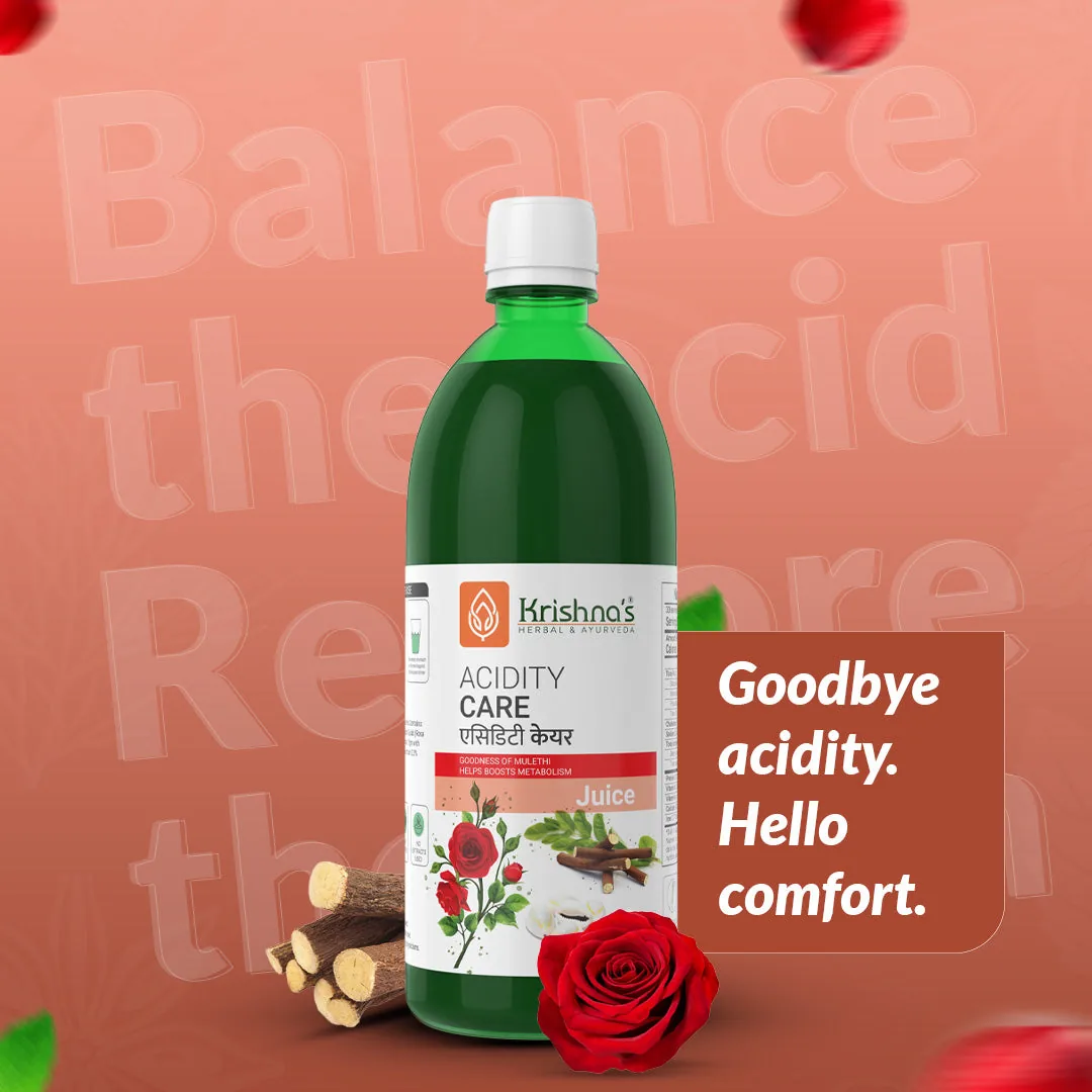 Krishna's Herbal & Ayurveda Acidity Care Juice | Natural Digestive Support | Relief from Bloating & Acid Reflux-2