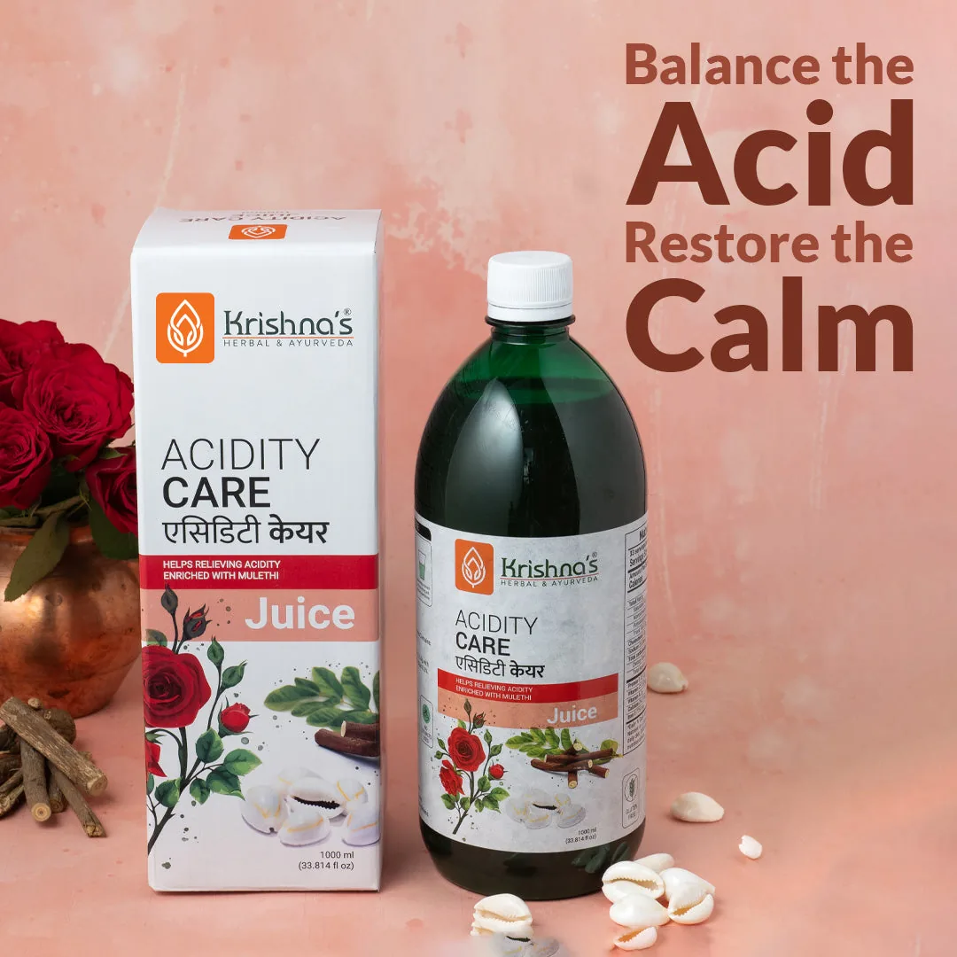 Krishna's Herbal & Ayurveda Acidity Care Juice | Natural Digestive Support | Relief from Bloating & Acid Reflux-8