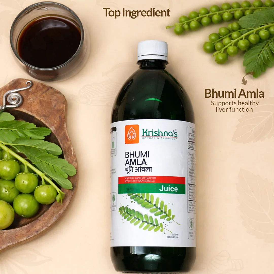 Krishna's Herbal & Ayurveda Bhumi Amla Swaras | Natural Liver Detoxifier & Digestive Support Juice-4
