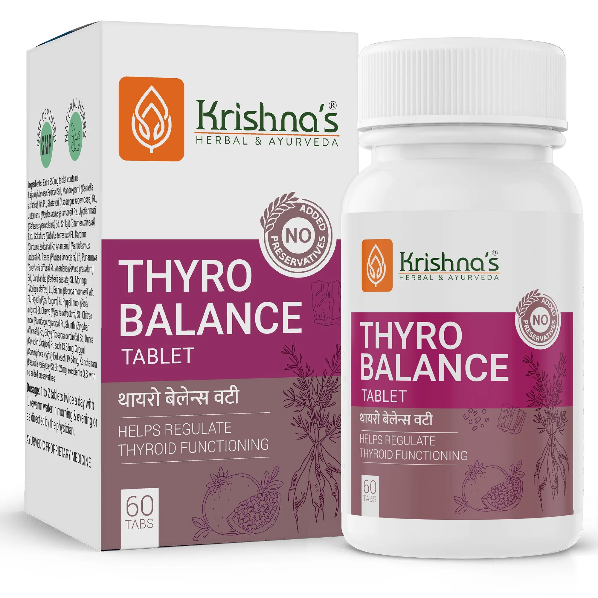 Krishnas Herbal And Ayurveda Thyro Balance Tablets