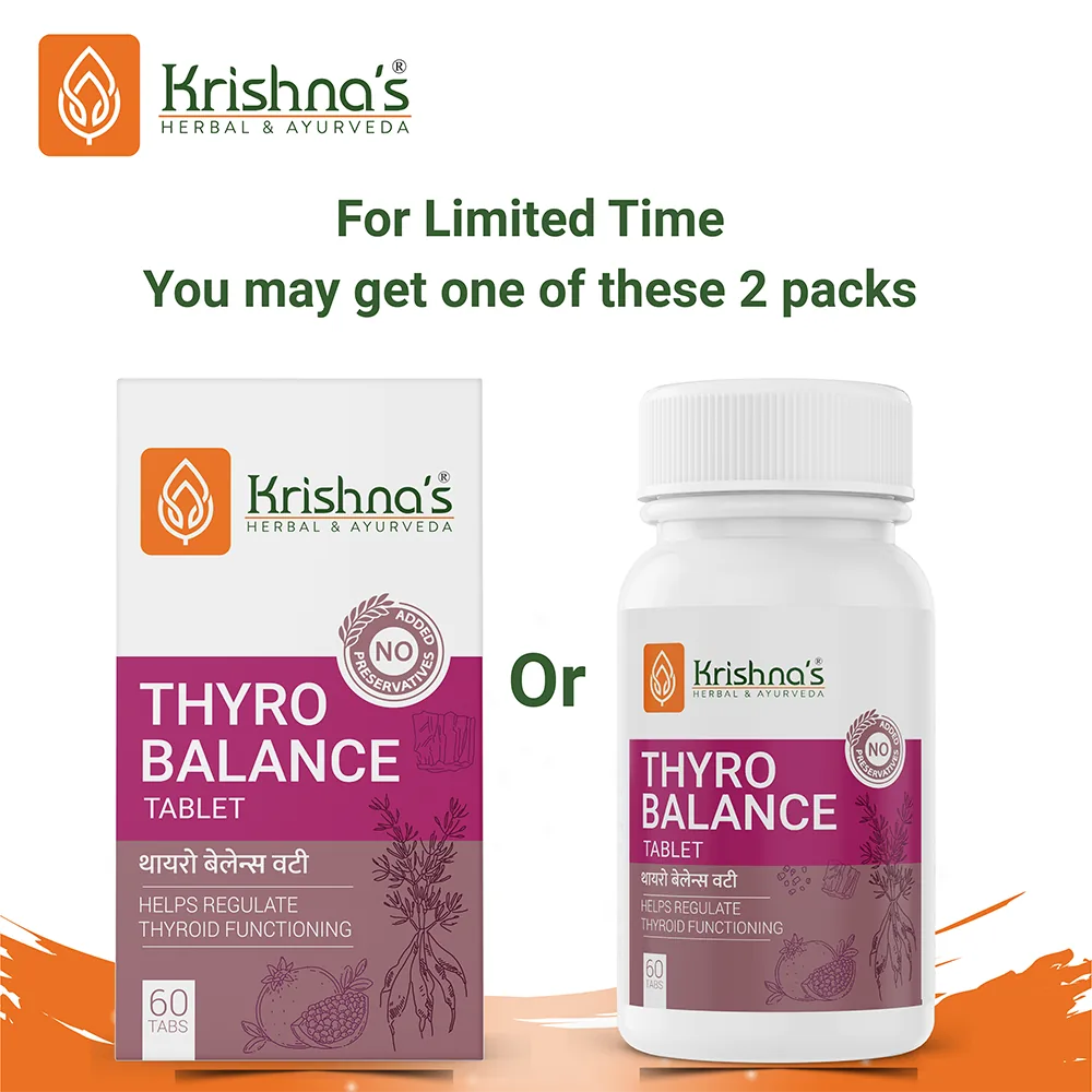 Krishna's Herbal & Ayurveda Thyro Balance Tablets | Natural Thyroid Support | Hormonal & Metabolic Wellness-4