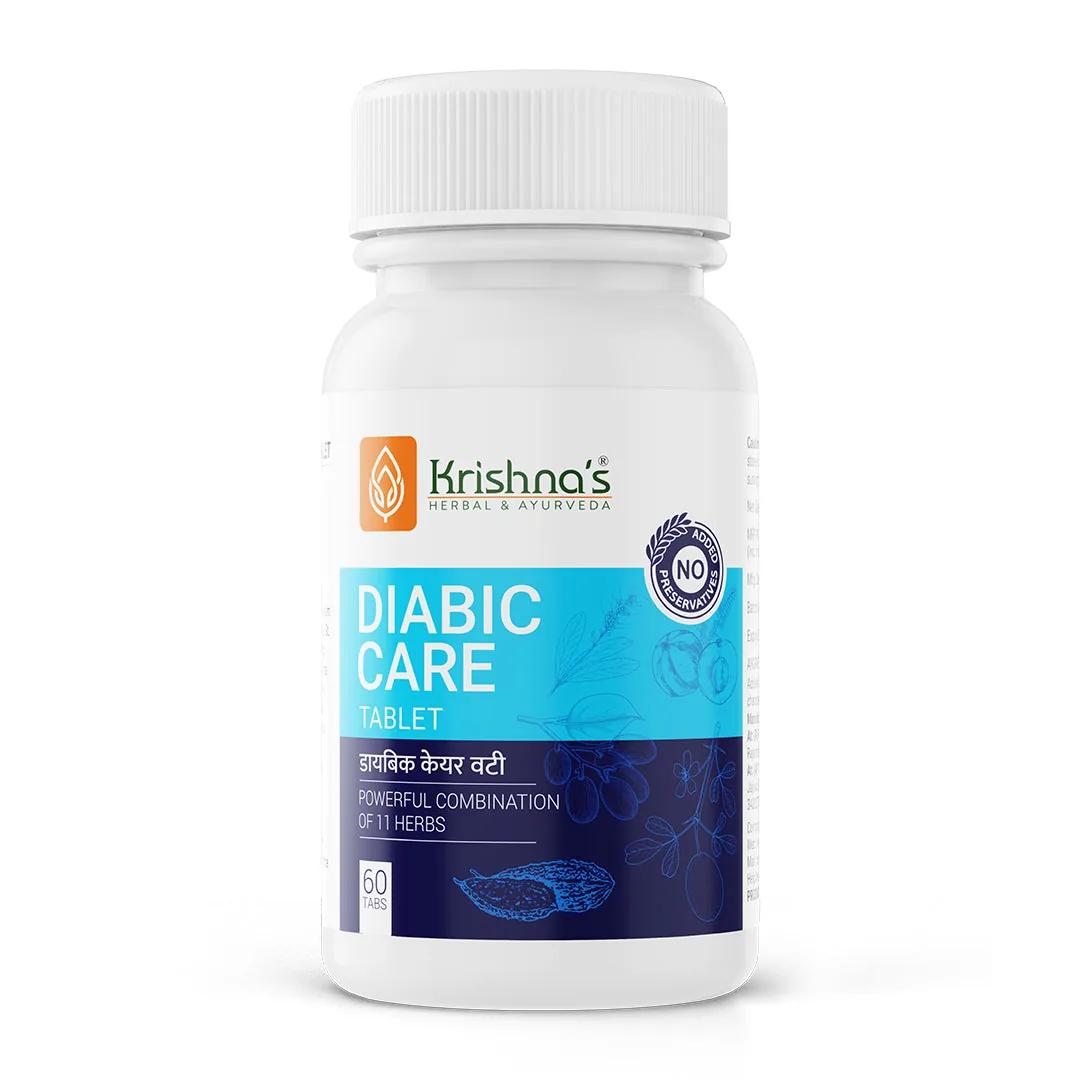Krishna's Herbal & Ayurveda Diabic Care Tablets | Natural Blood Sugar Support | 11 Ayurvedic Herbs Blend-6