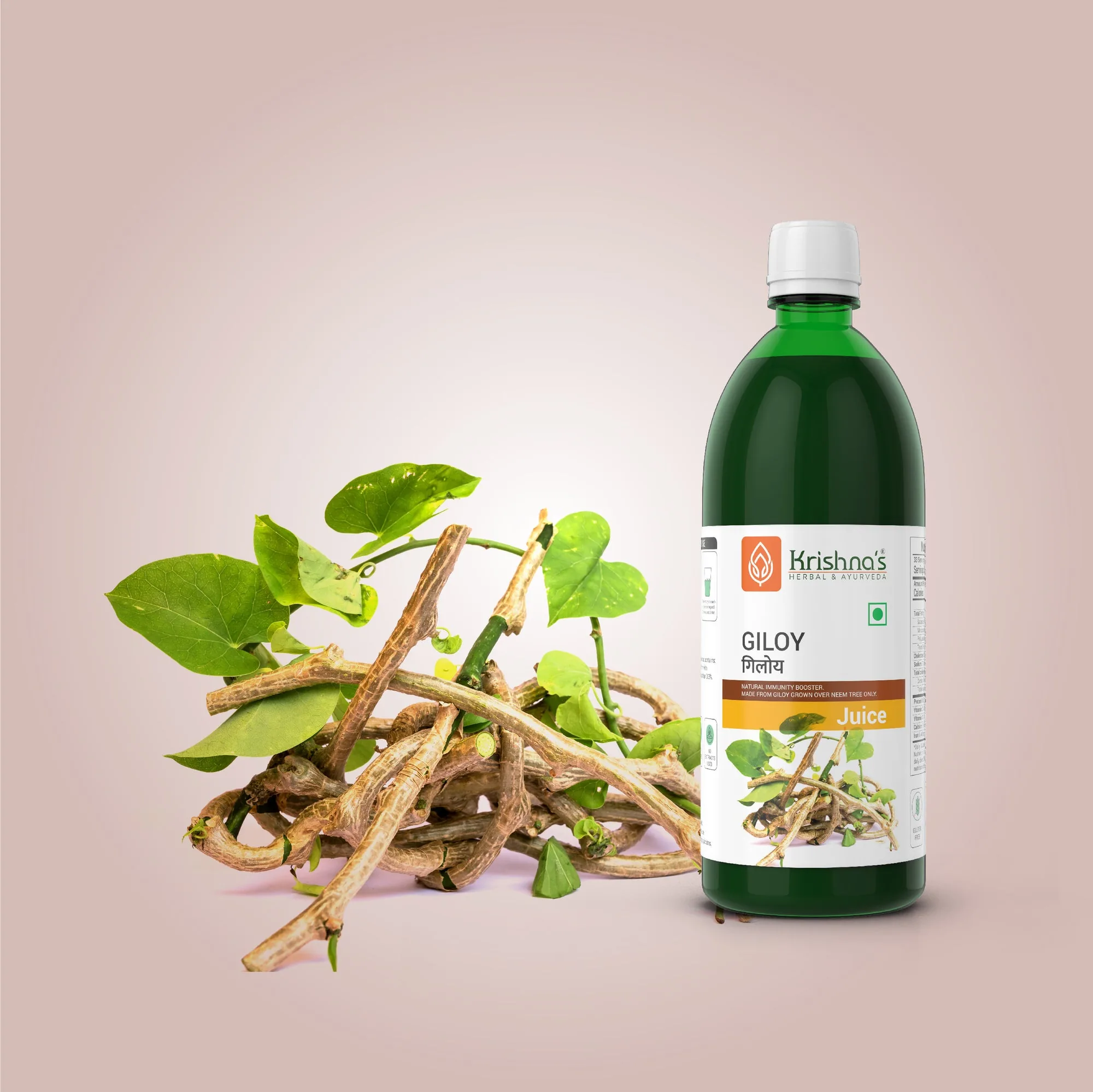 Krishna's Herbal & Ayurveda Giloy Juice | Pure Guduchi Swaras | Natural Immunity & Metabolism Support-4