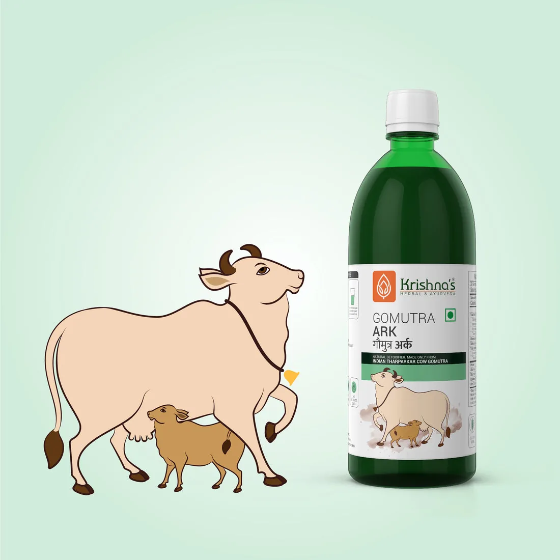Krishna's Herbal & Ayurveda Gomutra Ark | Pure Tharparkar Cow Distillate | Natural Ayurvedic Detoxifier-4