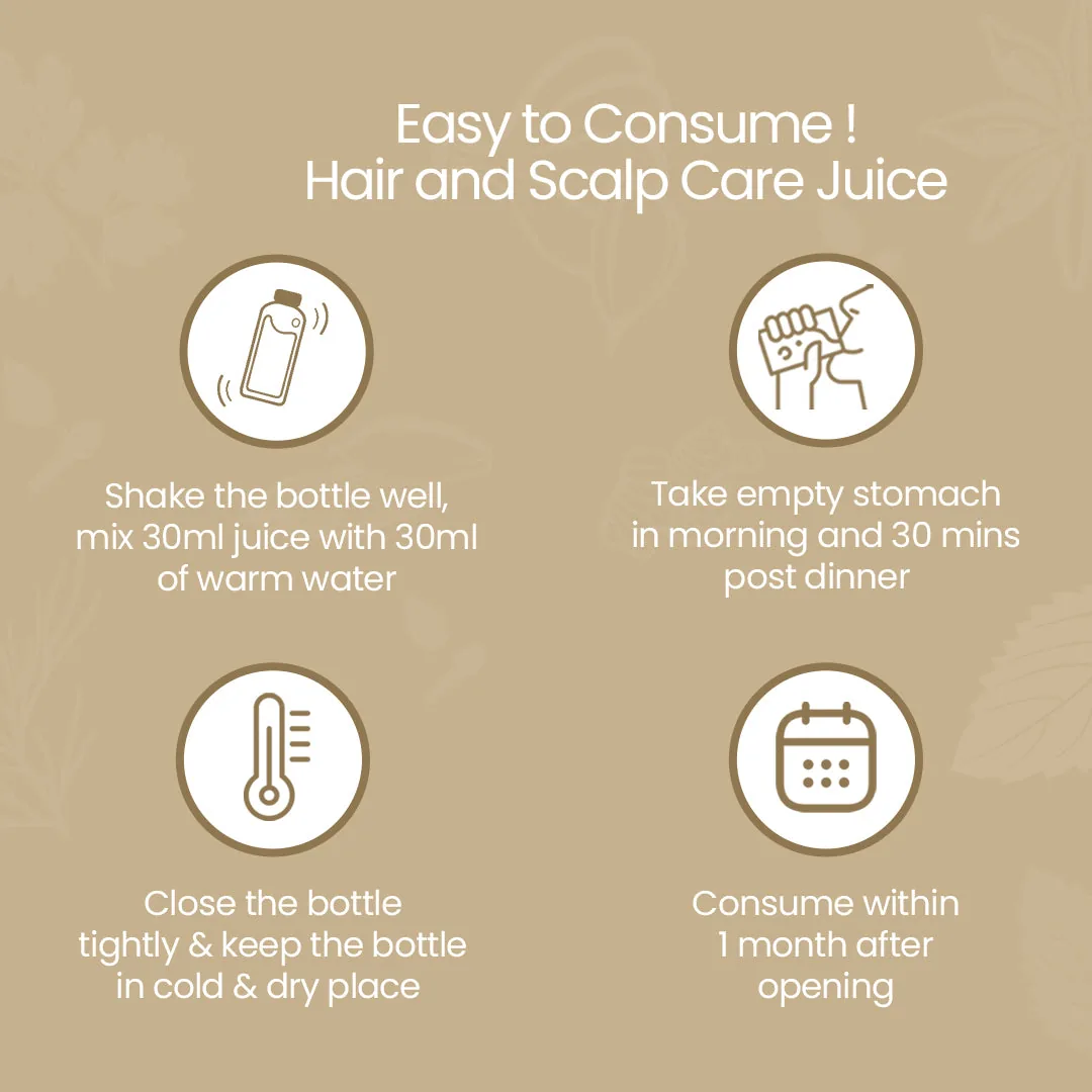 Krishna's Herbal & Ayurveda Hair & Scalp Care Juice | Ayurvedic Oral Formulation | Root Nourishment & Scalp Care-4