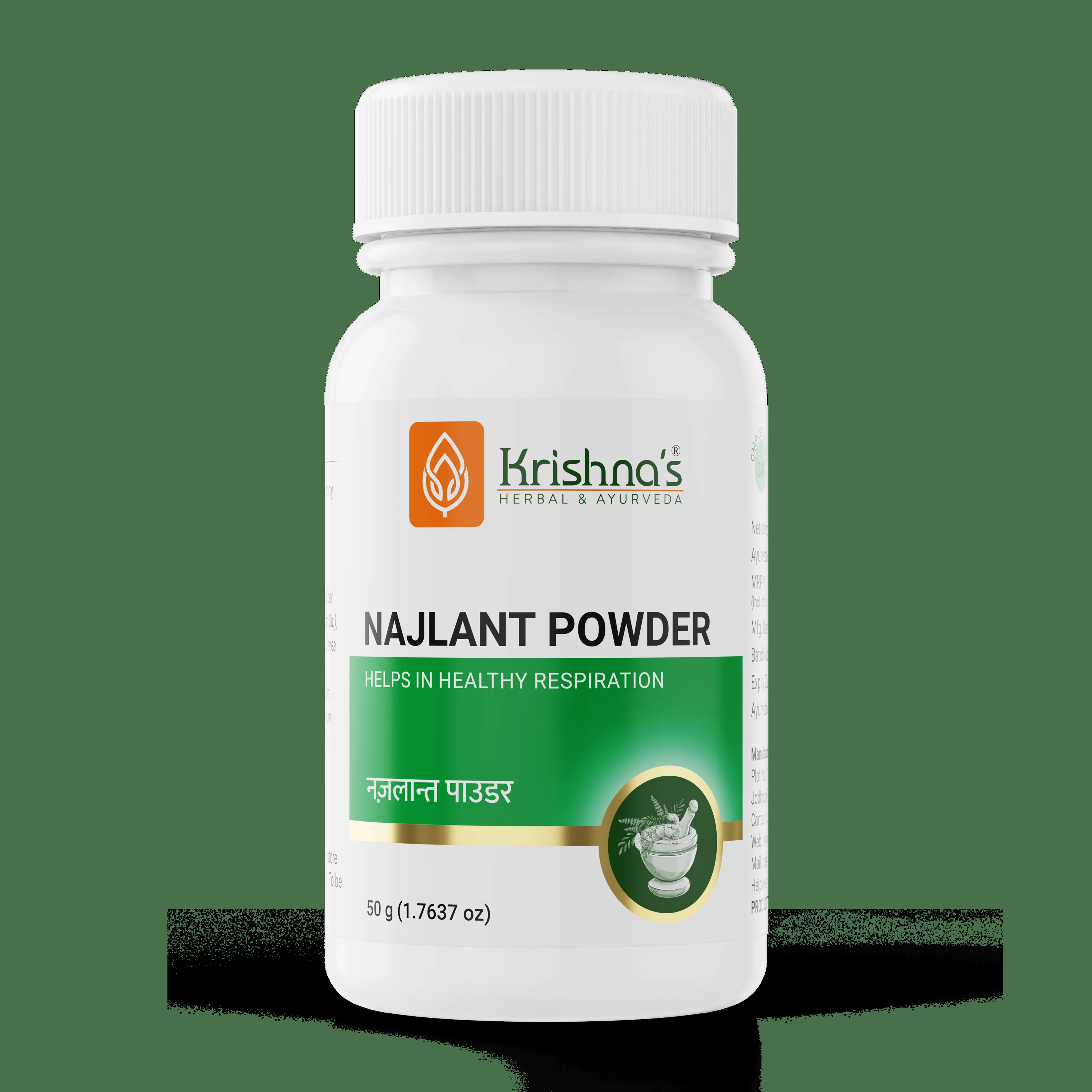 Krishnas Herbal Ayurveda Najlant Powder