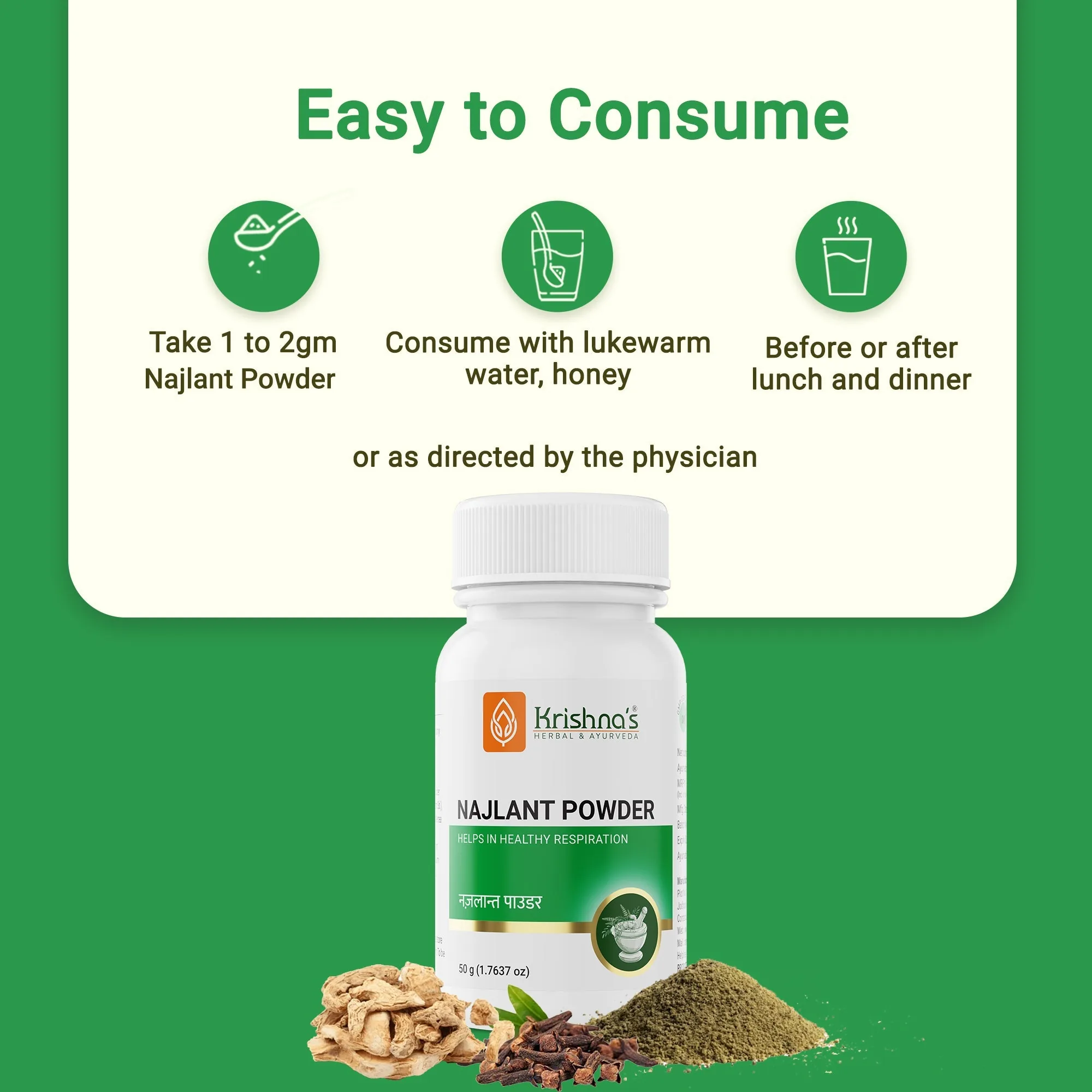 Krishna'S Herbal & Ayurveda Najlant Powder | Traditional Ayurvedic Wellness Support-3