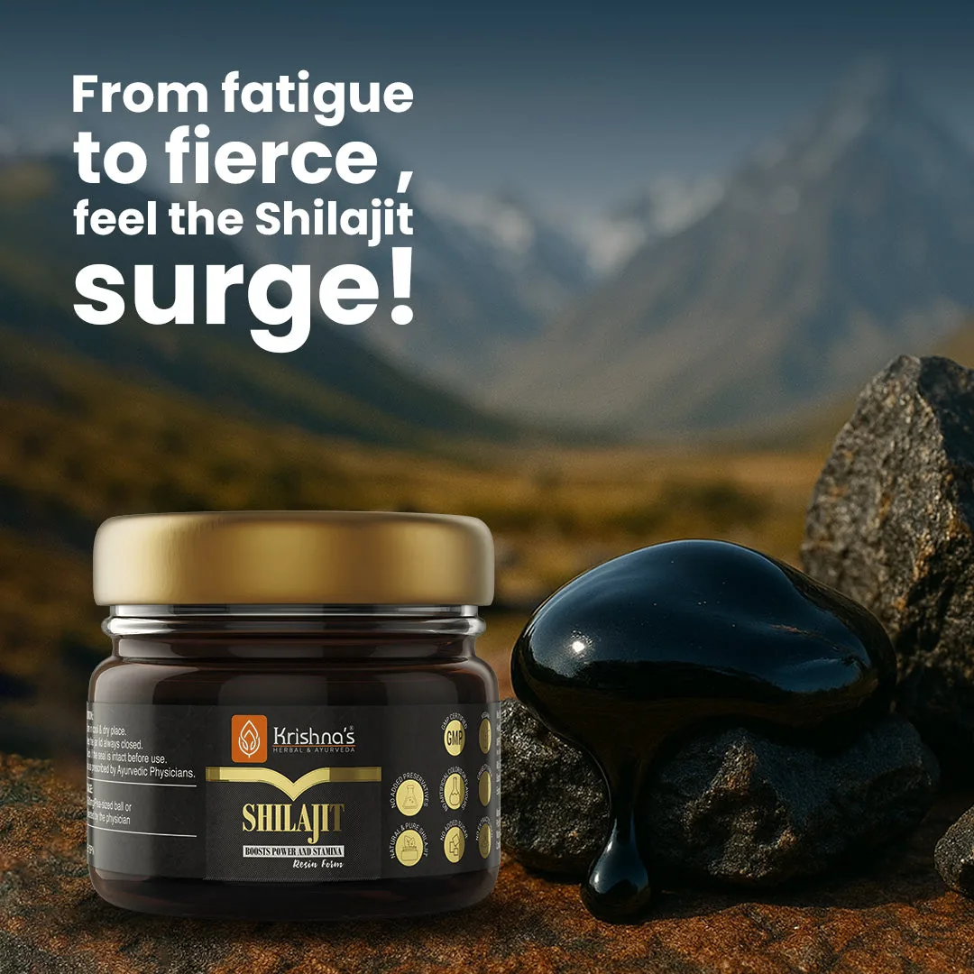 Krishna's Herbal & Ayurveda Pure SJ | Authentic Himalayan Shilajit Resin | Natural Stamina & Vitality Booster-2
