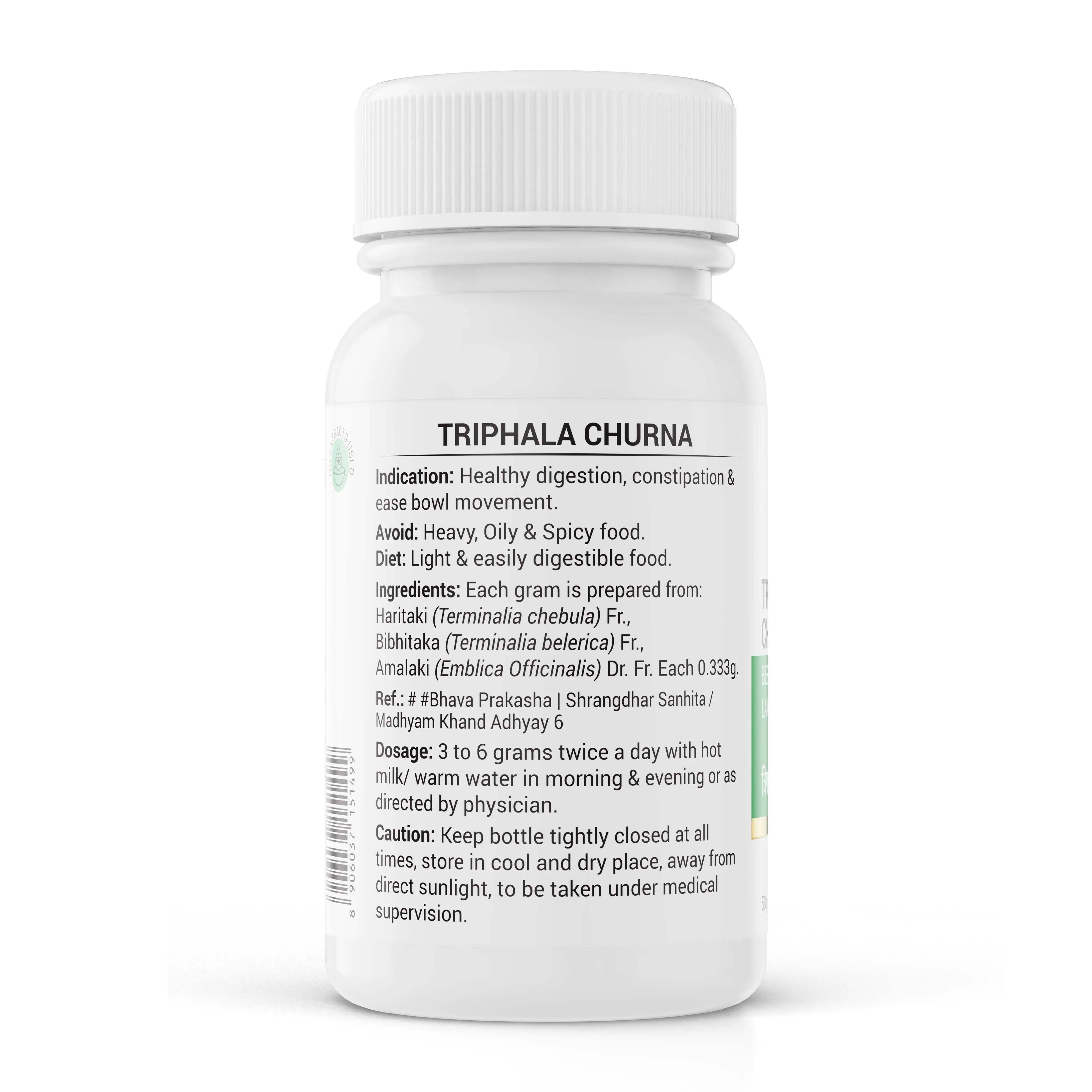 Krishna's Herbal & Ayurveda Triphala Churna | Ayurvedic Digestive Powder | Natural Laxative for Gut Health-2