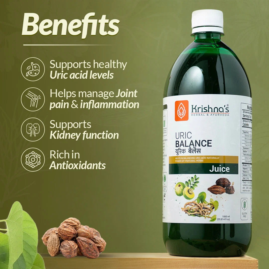 Krishna'S Herbal & Ayurveda Uric Balance Juice | Ayurvedic Wellness Drink | Traditional Herbal Blend-5