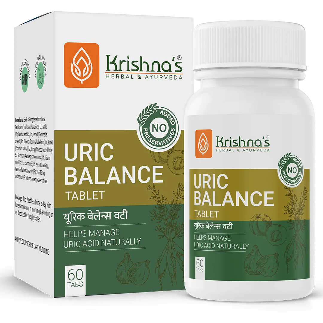 Krishnas Herbal Ayurveda Uric Balance Tablet