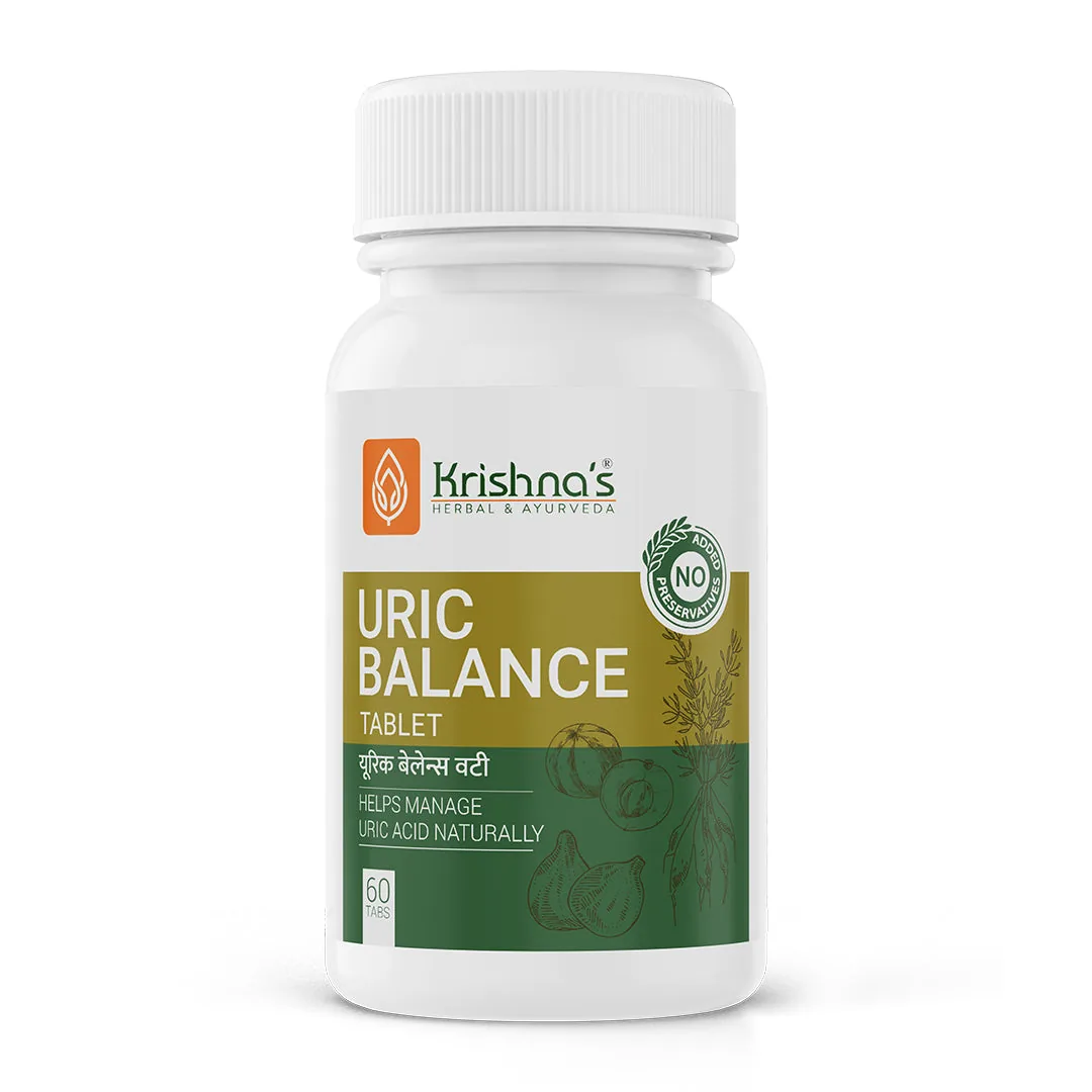 Krishna's Herbal & Ayurveda Uric Balance Tablet | Ayurvedic Joint Comfort & Kidney Support Formula-2