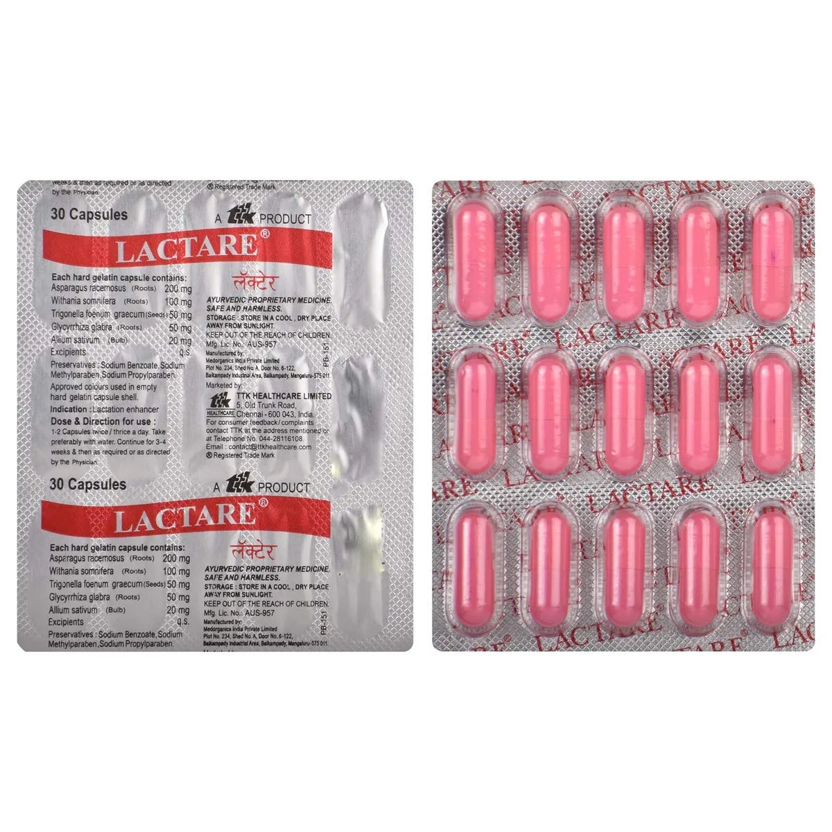 Lactare Capsules | Lactation Support Supplement | Natural Herbal Blend-1