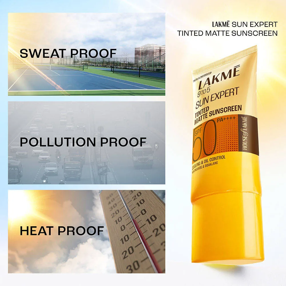 Lakme Sun Expert Tinted Sunscreen 50SPF | Tinted Matte Sunscreen | Natural Finish Sun Protection-3